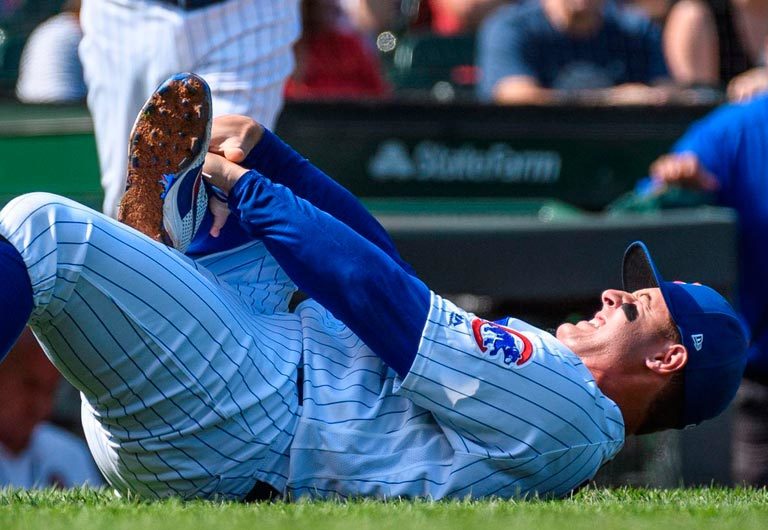 Anthony Rizzo sufrió una lesión de tobillo