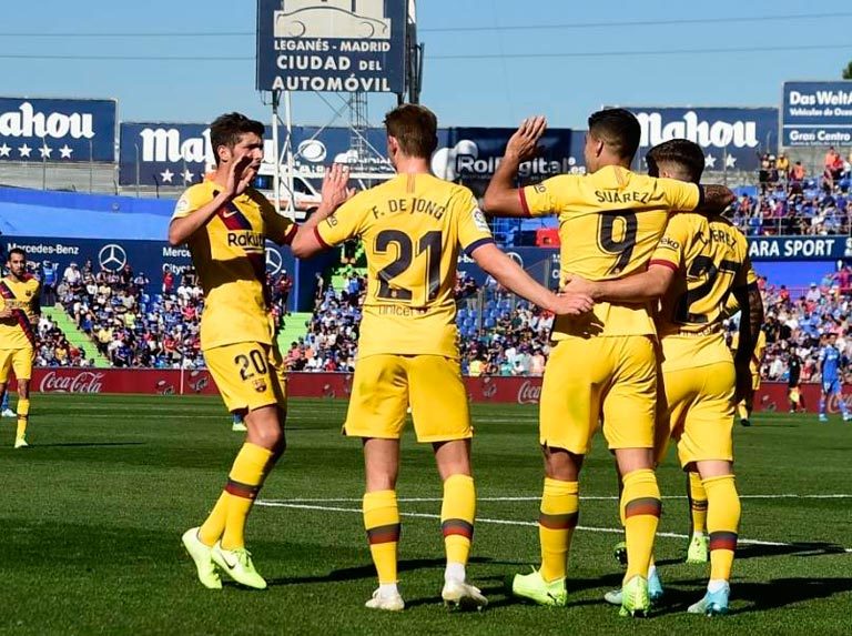 Barcelona sacó tres puntos ante el Getafe