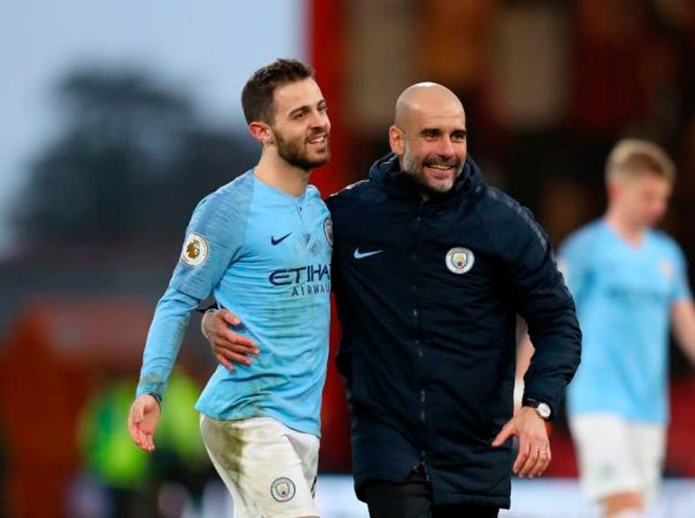 Guardiola defendió a Bernardo Silva que fue acusado de racismo