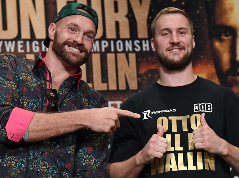 Tyson Fury entrompa hoy con Otto Wallin