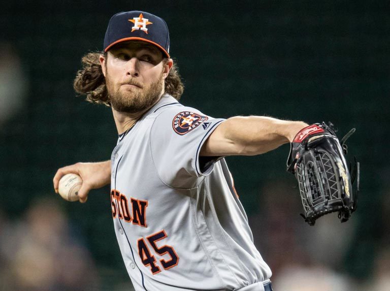 Cole ponchó a 14 en noche histórica para Astros