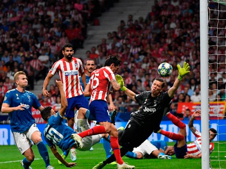Atletico de Madrid rescató un empate ante la Juventus
