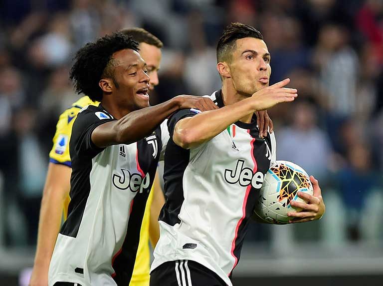 Juventus volvió a la victoria de la mano de Cristiano
