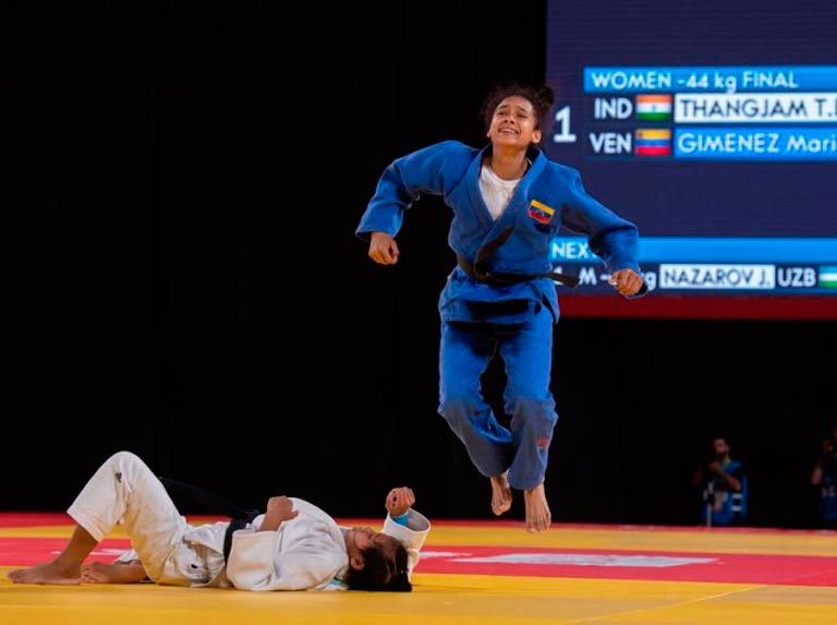 María Giménez logró plata en Mundial de Judo