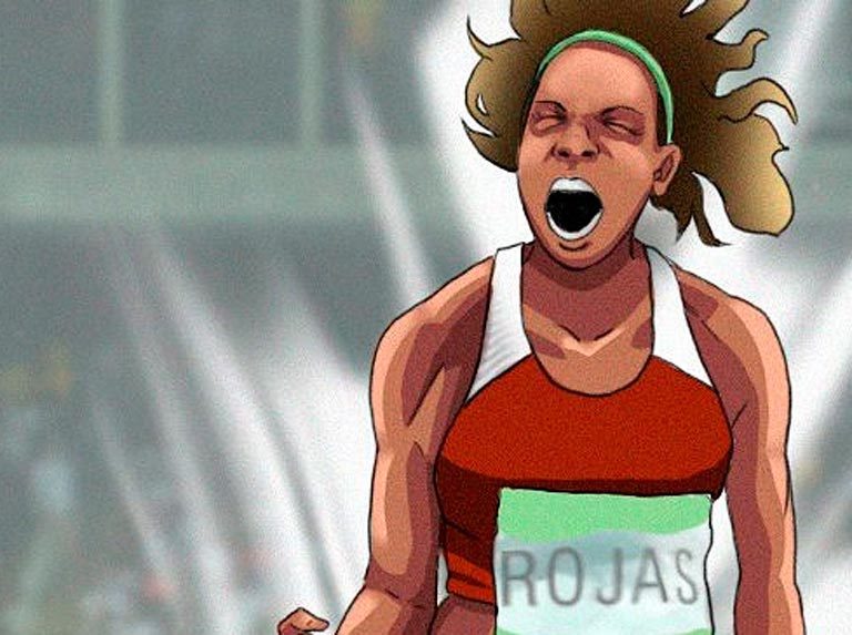 Yulimar Rojas protagonista de una historieta en el Canal Olímpico