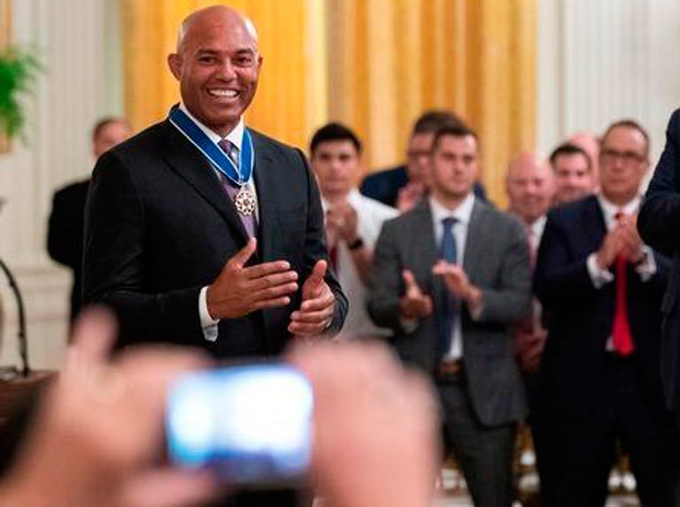 Mariano Rivera recibió la Medalla de la Libertad