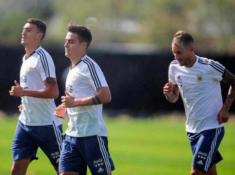 Ángel Correa, Lautaro Martínez y Paulo Dybala van contra Alemania
