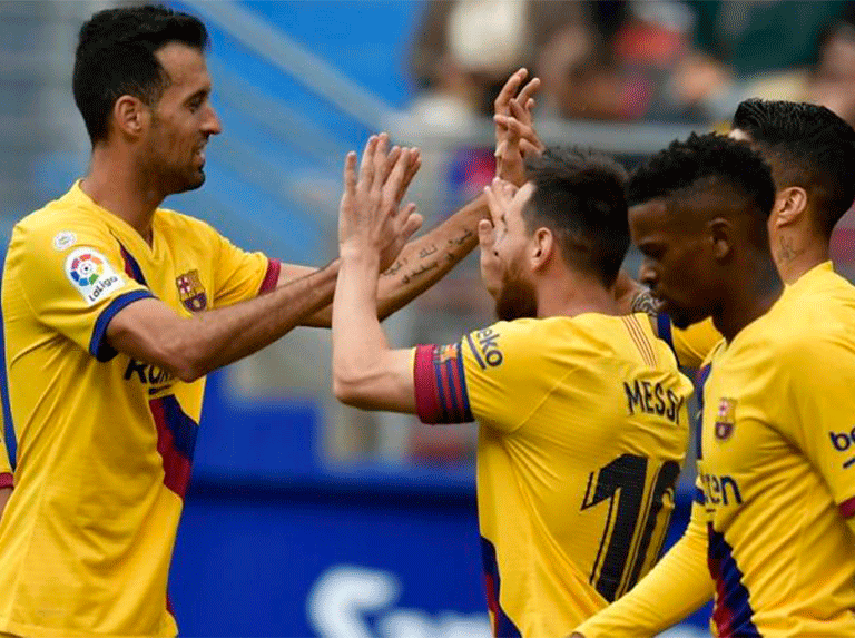 Messi guió el triunfo del Barcelona sobre el Eibar