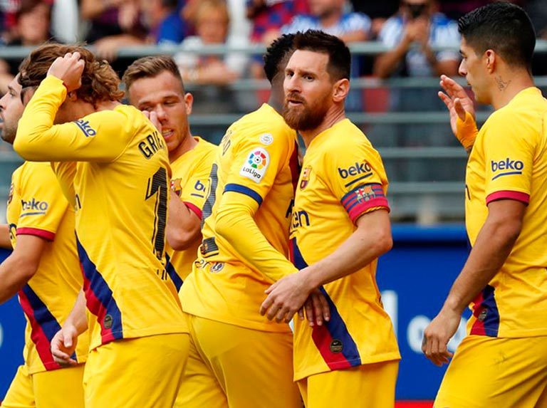Tridente del Barcelona a despegar en Europa