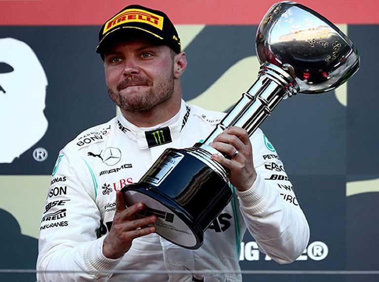 Bottas ganó el GP de Japón y Mercedes consiguió corona