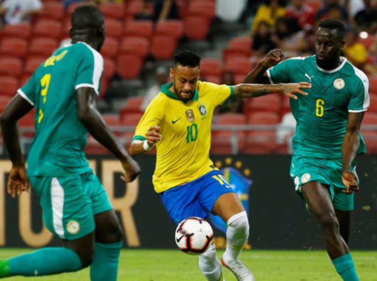 Brasil y Senegal empataron en amistoso