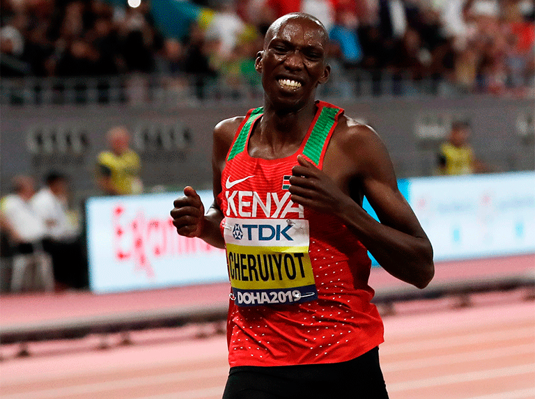 Cheruiyot se impuso  en la prueba de 1.500