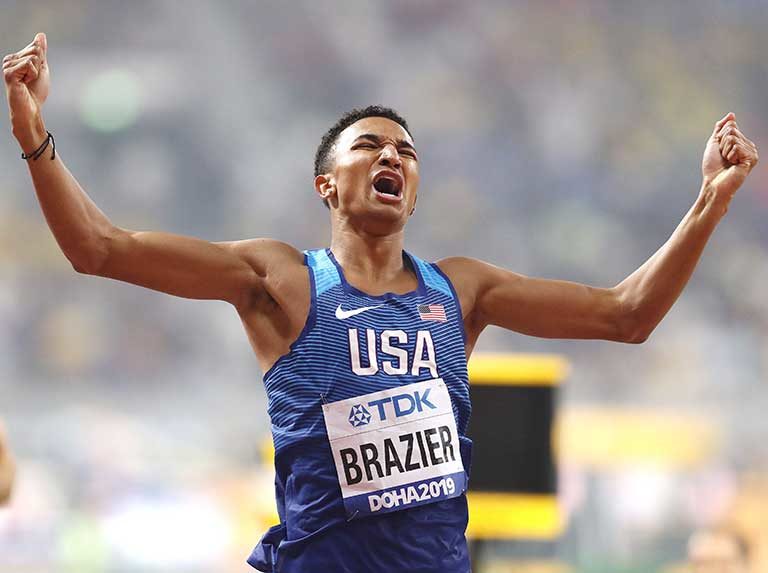 Donavan Brazier coronó en los 800 m masculino