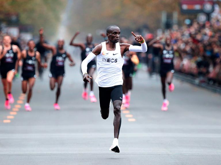 Eliud Kipchoge fue criticado por sus zapatos