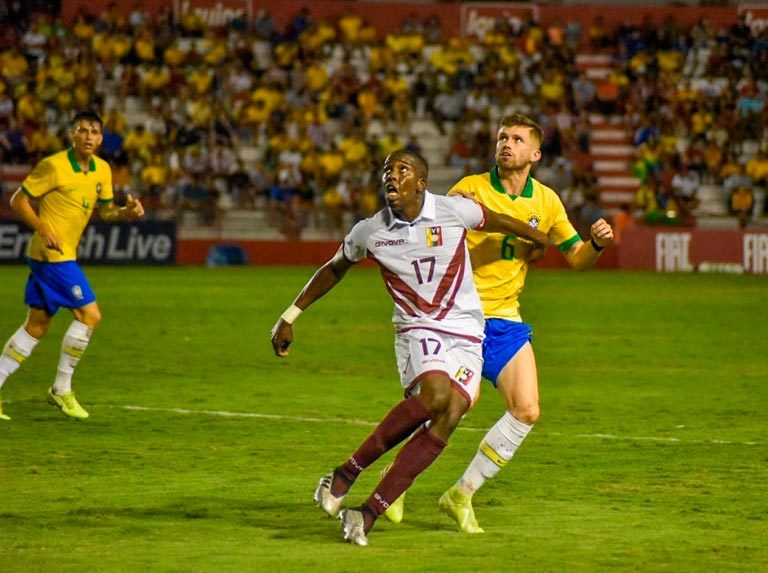 Vinotinto Sub-23 se vio superada por Brasil