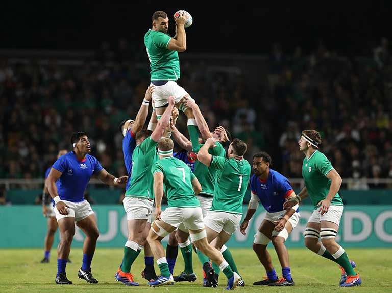 Irlanda derrotó a Samoa y lídera grupo en Mundial de Rugby
