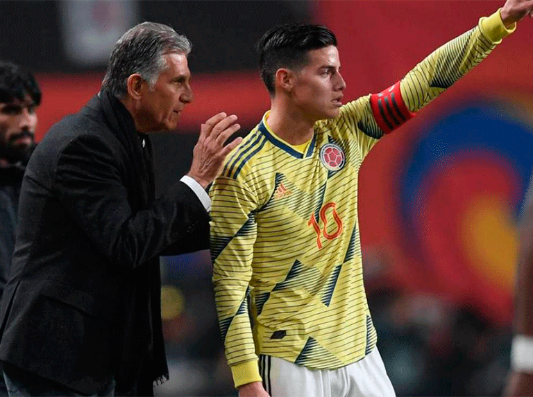 Queiroz niega pacto con James y dice que convocó a los mejores