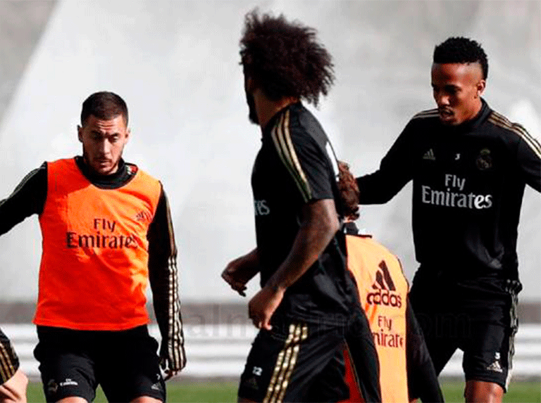 Hazard, Courtois, Casemiro, Militao y Areola volvieron a Madrid