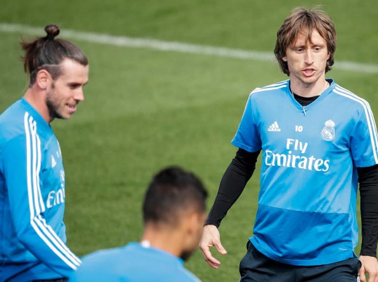 Modric vuelve al grupo y Bale realizó trabajo de campo