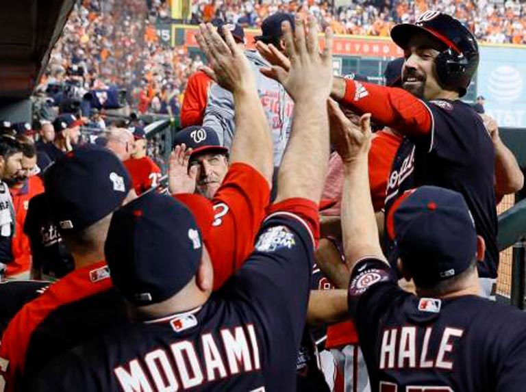 Nacionales picaron adelante en la Serie Mundial