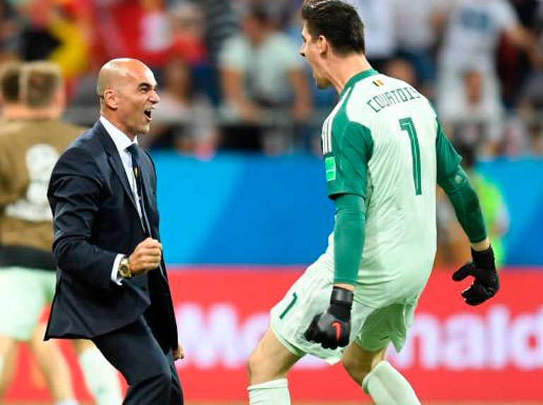 Roberto Martínez: Courtois llegó a perder alrededor de dos kilos
