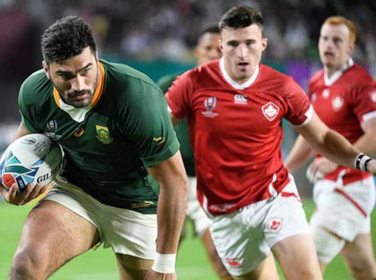 Sudáfrica arrasó con Canadá en Mundial de Rugby