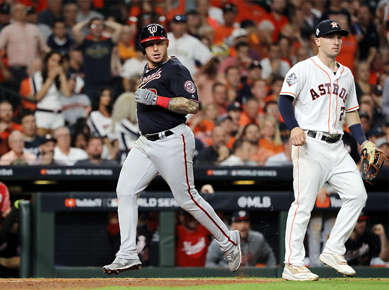 Astros van a Washington en conteo de tres y dos