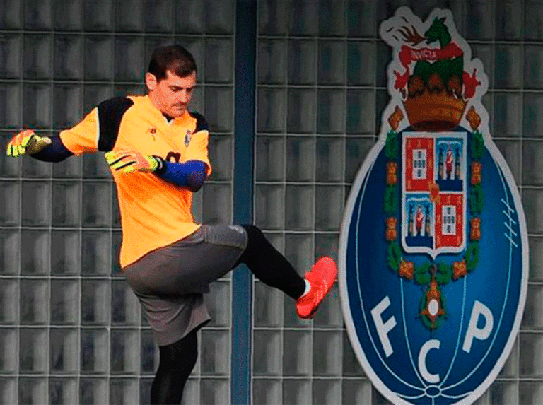 Iker Casillas volvió a entrenar con el Oporto