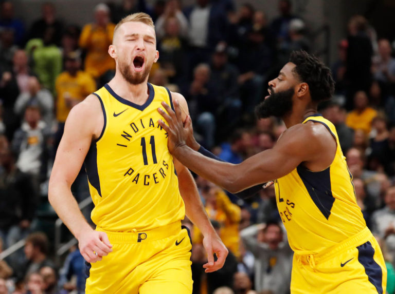 Sabonis logró doble-doble y los Pacers siguen ganando