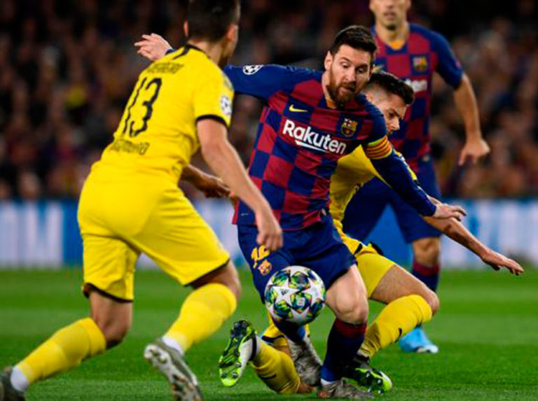 Messi guió la victoria del Barcelona