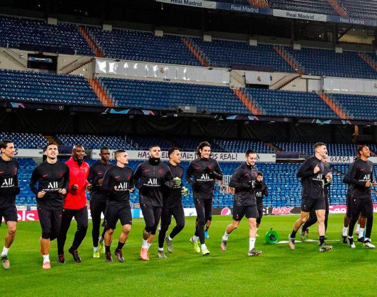 PSG llegó al Santiago Bernabéu