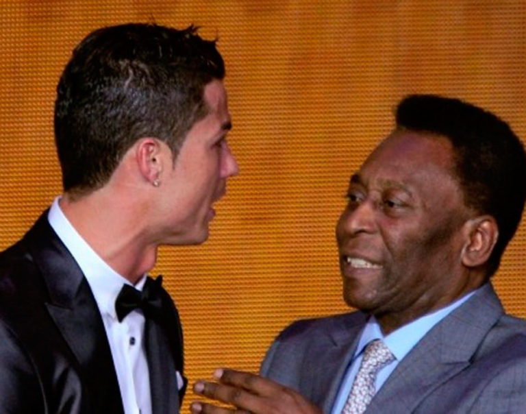 Pelé retó a Cristiano a romper su récord de goles
