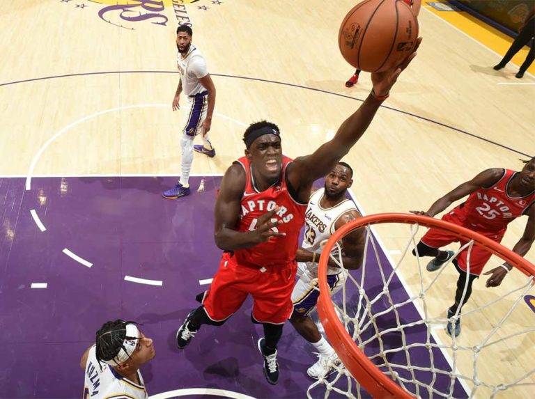 Toronto Raptors frenó la racha victoriosa de los Lakers