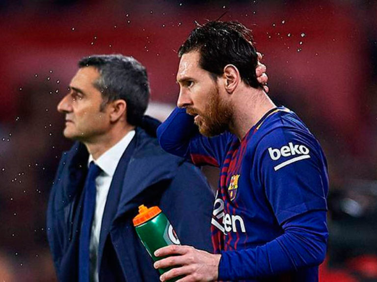 Valverde: Es imposible no depender de Messi