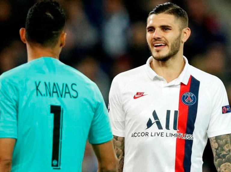 Icardi y Navas aupan al PSG a los octavos
