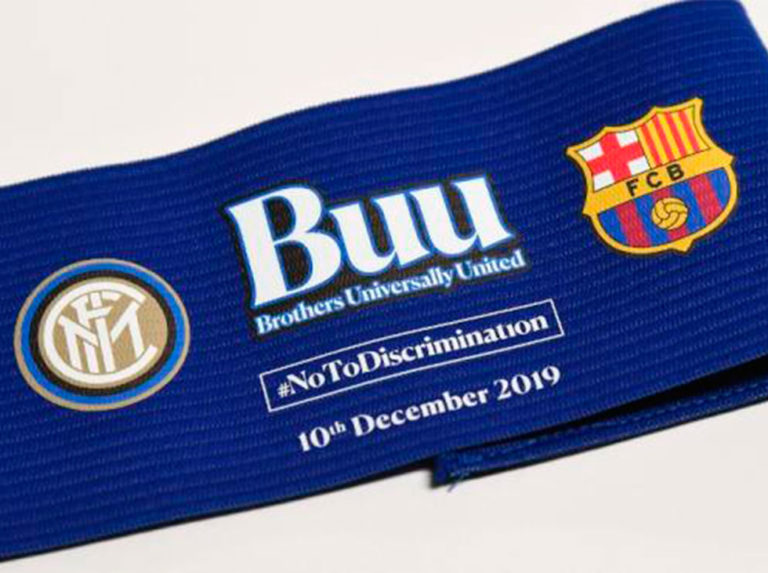 Capitanes del Inter y Barcelona usarán brazaletes contra el racismo