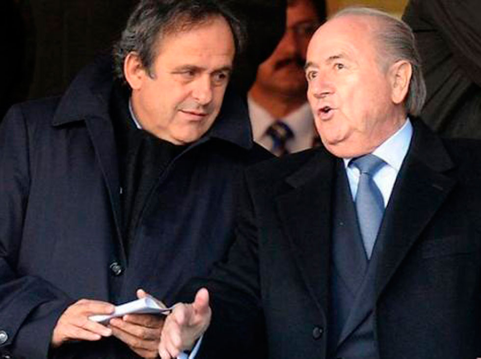Joseph Blatter y Platini