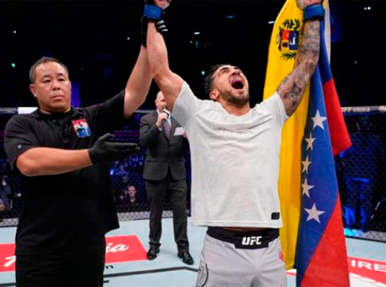 Venezolano Omar Morales ganó su primera pelea en la UFC