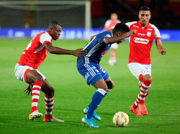 Millonarios se llevó  el clásico ante Santa Fe