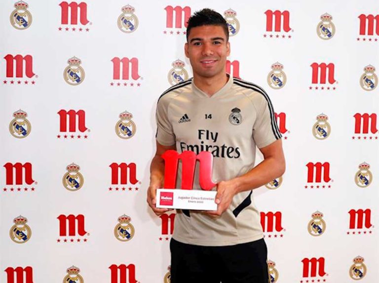 Casemiro es el mejor jugador de enero