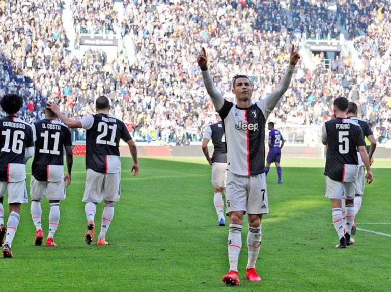 Cristiano marcó doblete en victoria ante Fiorentina