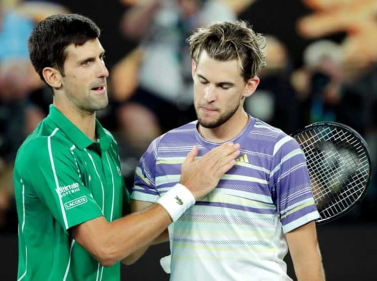 Djokovic a Thiem: “Estoy seguro que ganarás tu primer Grand Slam pronto”