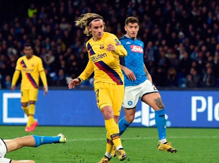 Griezmann le permitió al Barcelona salir vivo de San Paolo