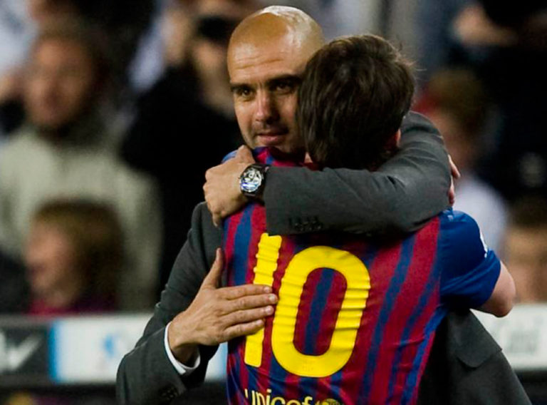 Guardiola reconoció que desea que Messi sea siempre un culé
