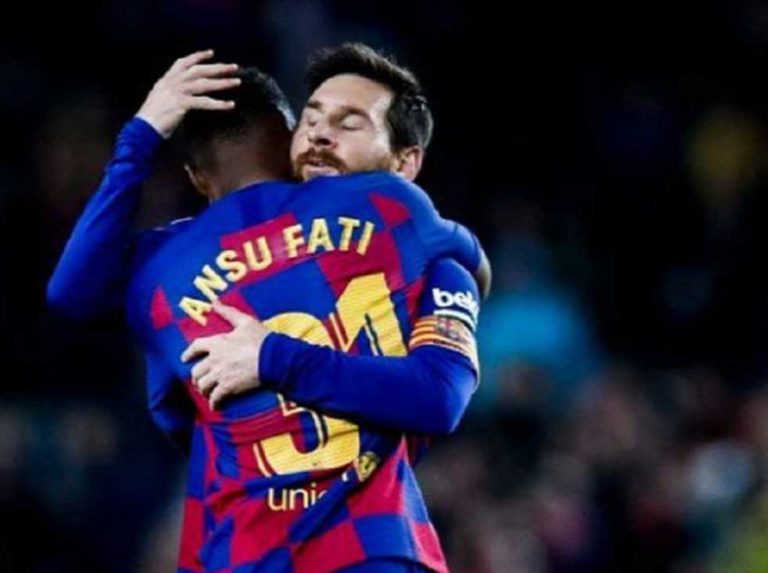 Messi y Ansu Fati lideran victoria del Barcelona