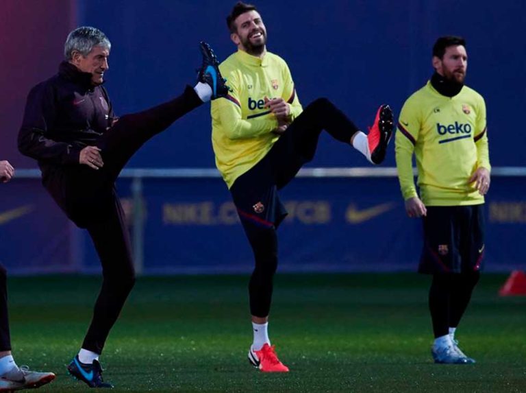 Gerard Piqué volvió  a los entrenamientos culés