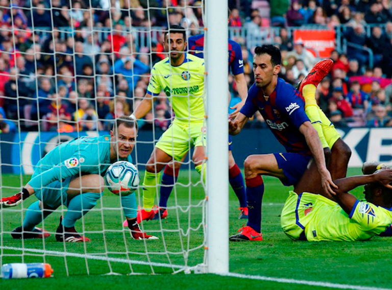 Barcelona sufrió pero ganó frente al Getafe