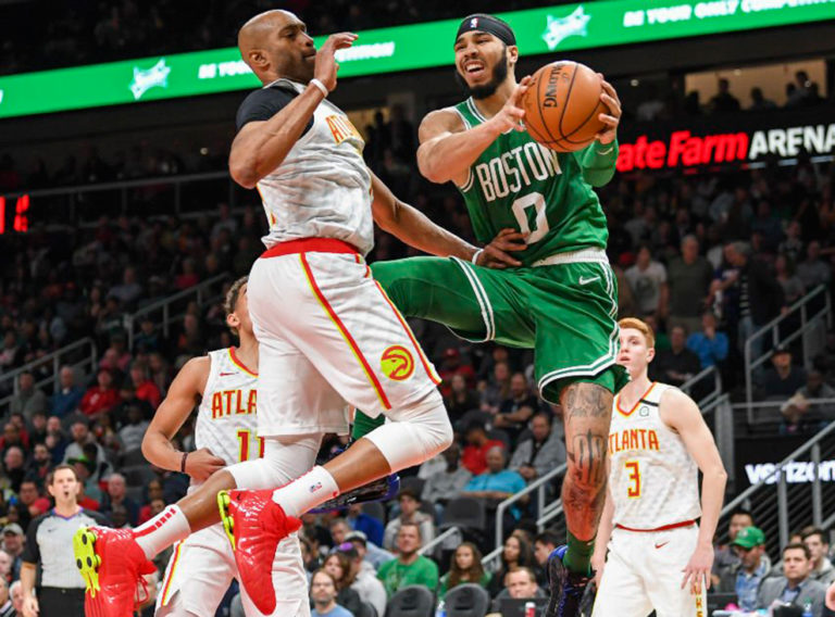 Tatum sobresalió en el encuentro entre Celtcis y los Hawks