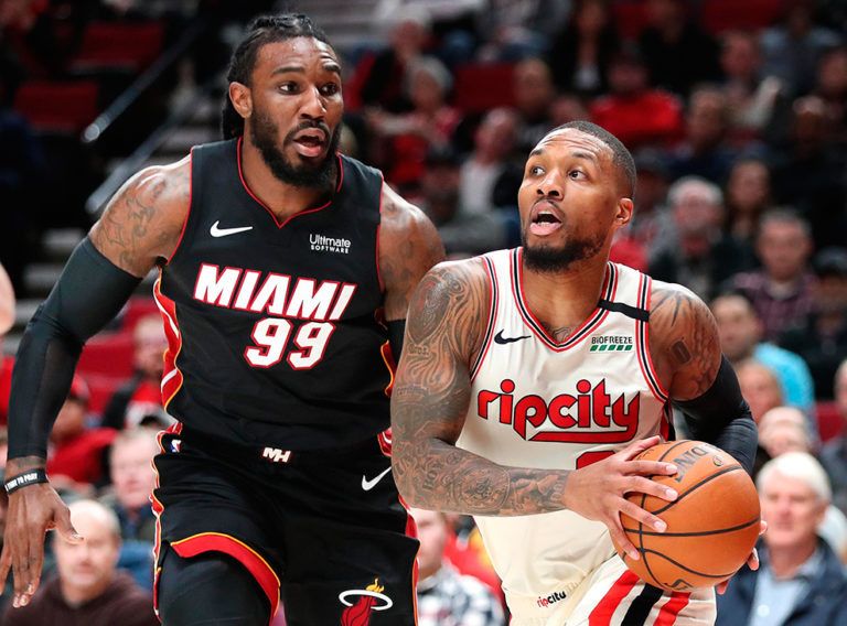 Trail Blazers derrotó a los Heat, comandados por Lillard