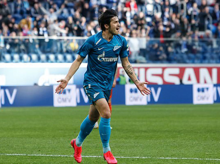 Triple de Azmoun dió la victoria al Zenit en la Premier Rusa